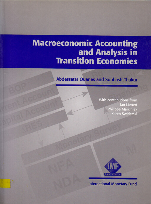Macroeconomic accounting and analysis in transition economies