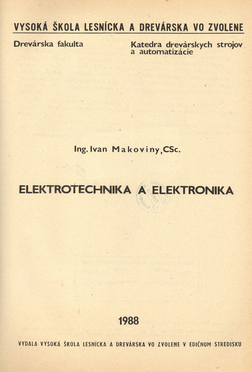 Elektrotechnika a elektronika
