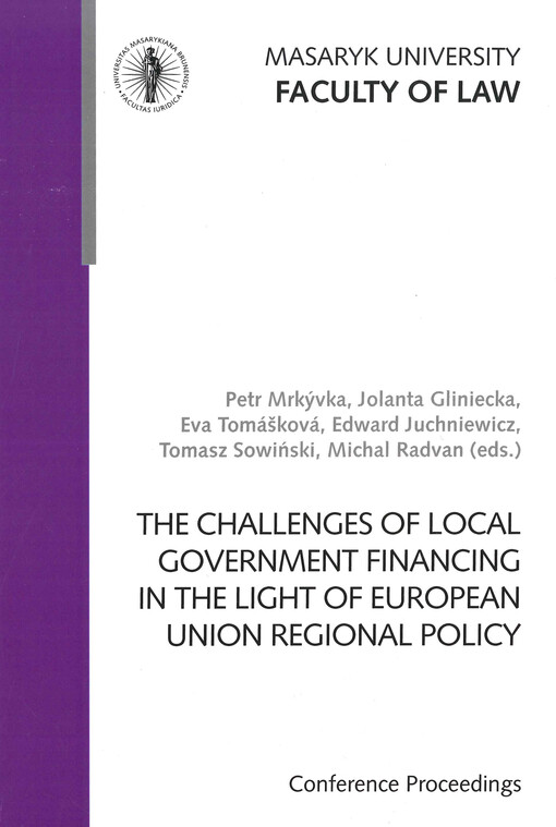 The challenges of local government financing in the light of European Union regional policy : (conference proceedings)