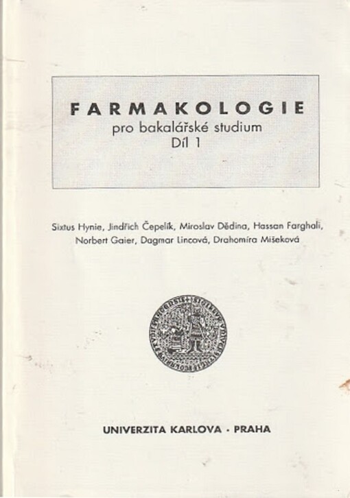 Farmakologie pro bakalářské studium