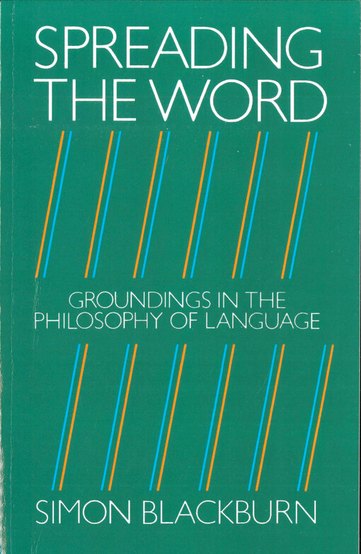 Spreading the word : groundings in the philosophy of language
