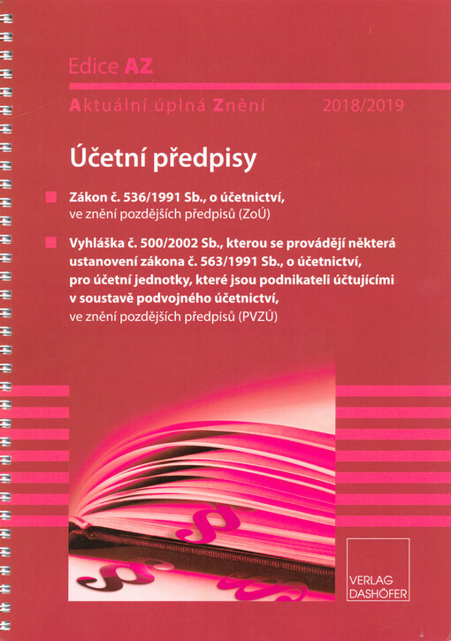 Účetní předpisy : 2018/2019