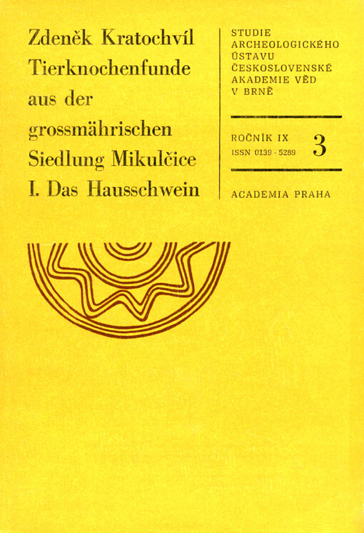 Tierknochenfunde aus der grossmährischen Siedlung Mikulčice.1. [díl],Das Hausschwein