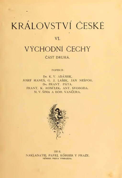 Království české. V., Východní Čechy. Část druhá