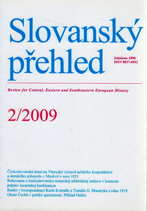 Slovanský přehled : sborník statí, dopisův a zpráv ze života slovanského