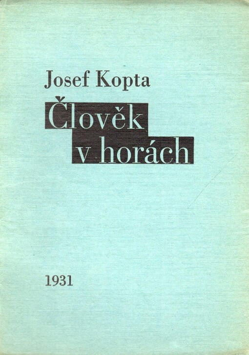 Člověk v horách