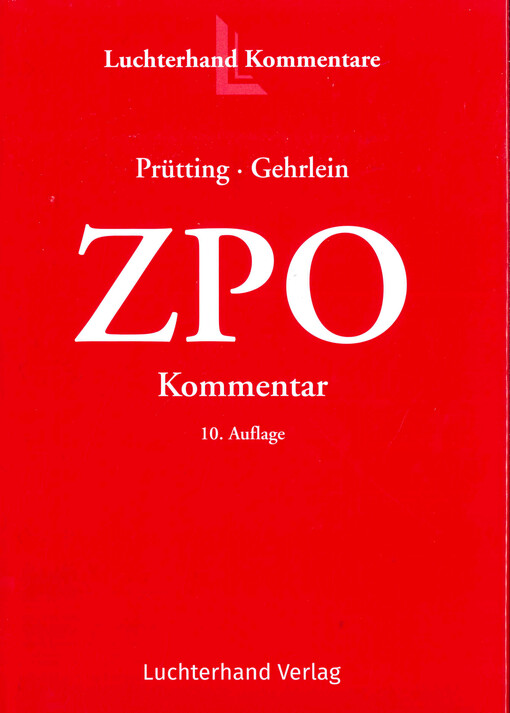 Zivilprozessordnung : Kommentar