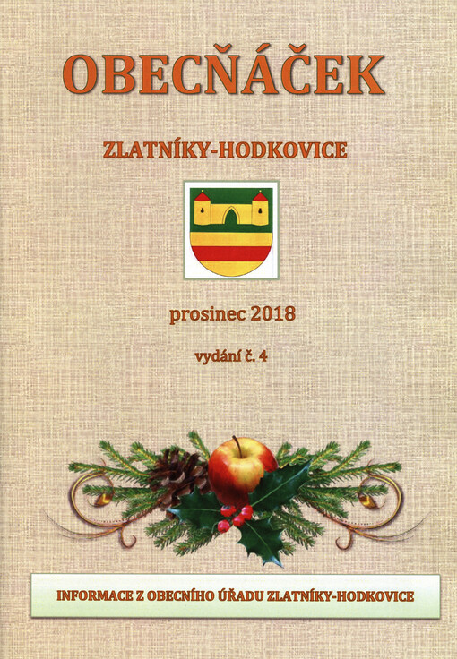 Obecňáček : informace obecního úřadu Zlatníky-Hodkovice