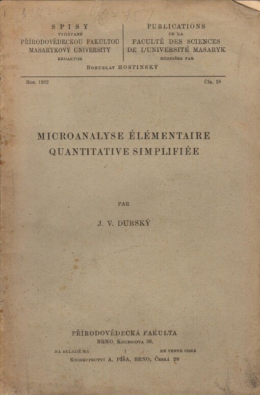 Microanalyse élémentaire quantitative simplifiée /