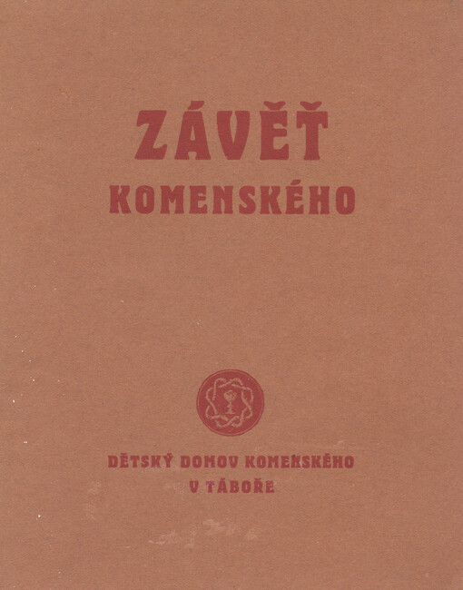 Závěť J. A. Komenského z r. 1668