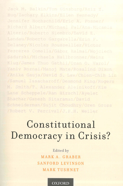 Constitutional democracy in crisis?