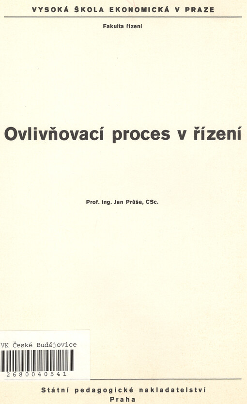 Ovlivňovací proces v řízení