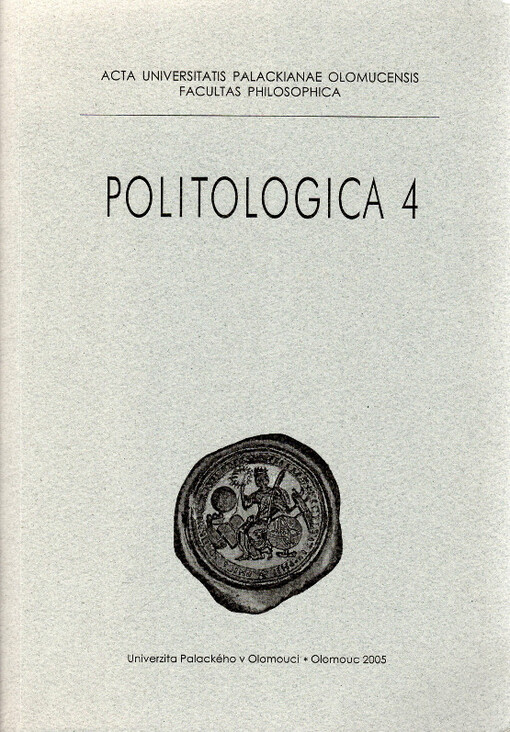 Acta Universitatis Palackianae Olomucensis. Facultas philosophica. Politologica