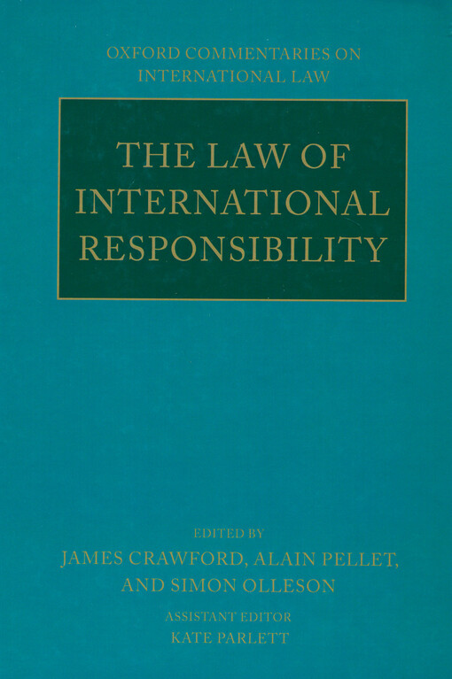 The law of international responsibility
