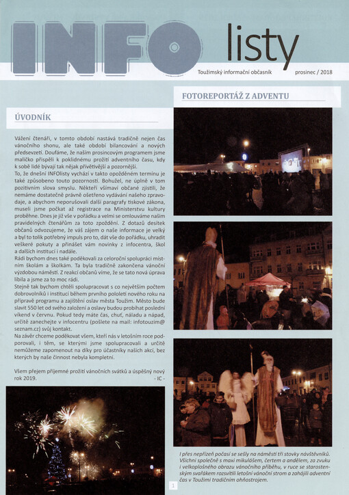 Infolisty : toužimský informační občasník