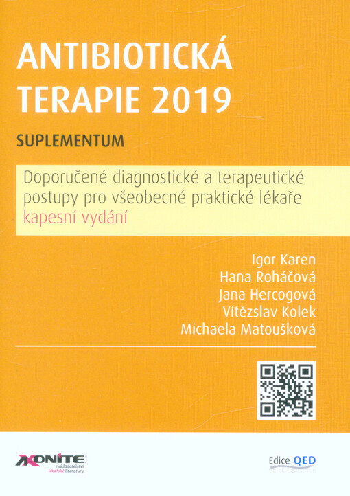 Antibiotická terapie 2019 : suplementum : doporučené diagnostické a terapeutické postupy pro všeobecné praktické lékaře : kapesní vydání