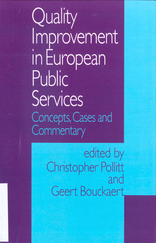 Quality improvement in European public services : concepts, cases and commentary