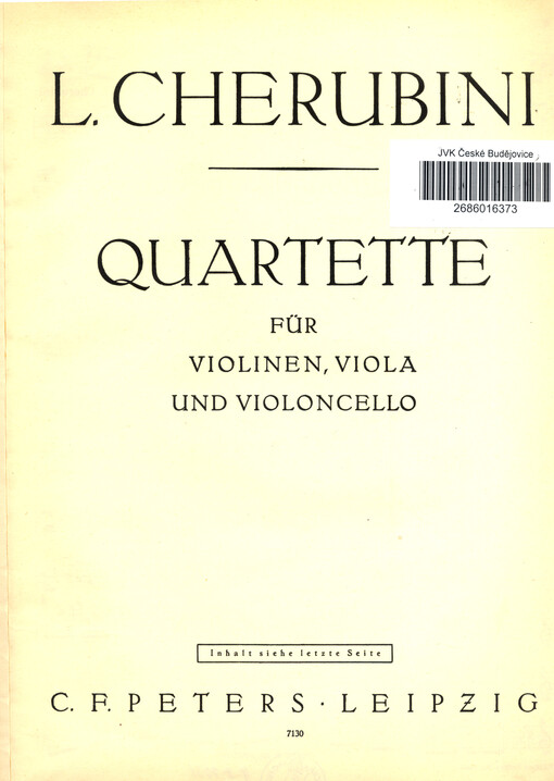 Quartette für Villinen ; Viola und Violoncello