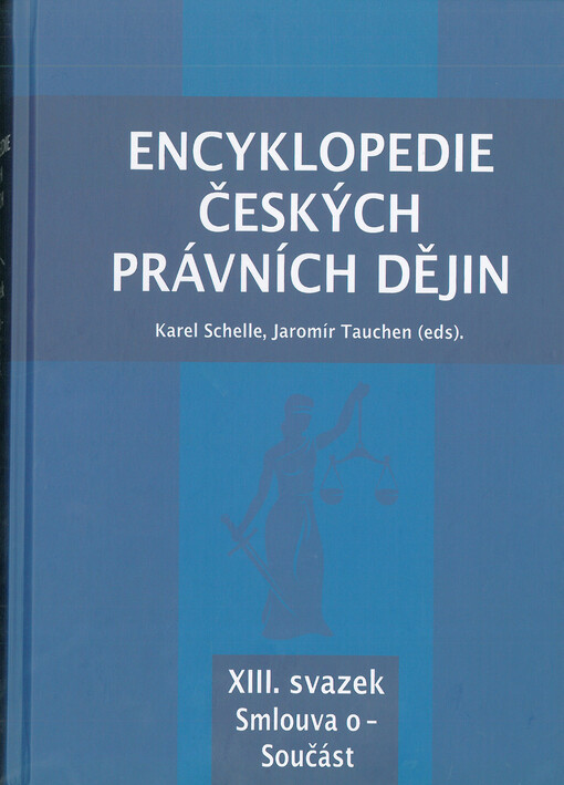 Encyklopedie českých právních dějin. XIII. svazek, Smlouva o - Součást