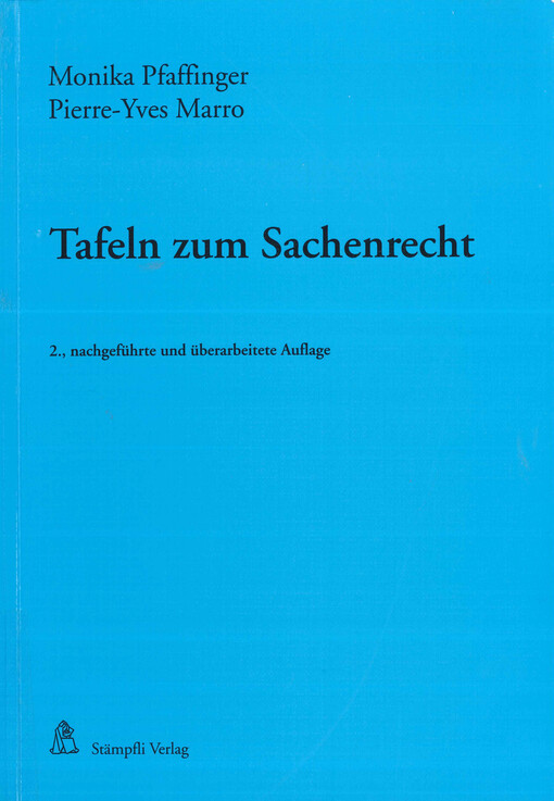 Tafeln zum Sachenrecht