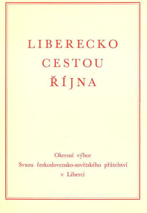 Liberecko cestou Října