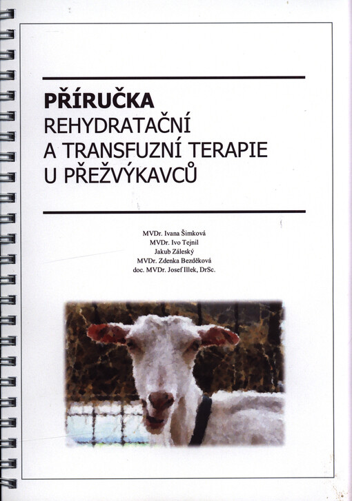 Příručka rehydratační a transfuzní terapie u přežvýkavců