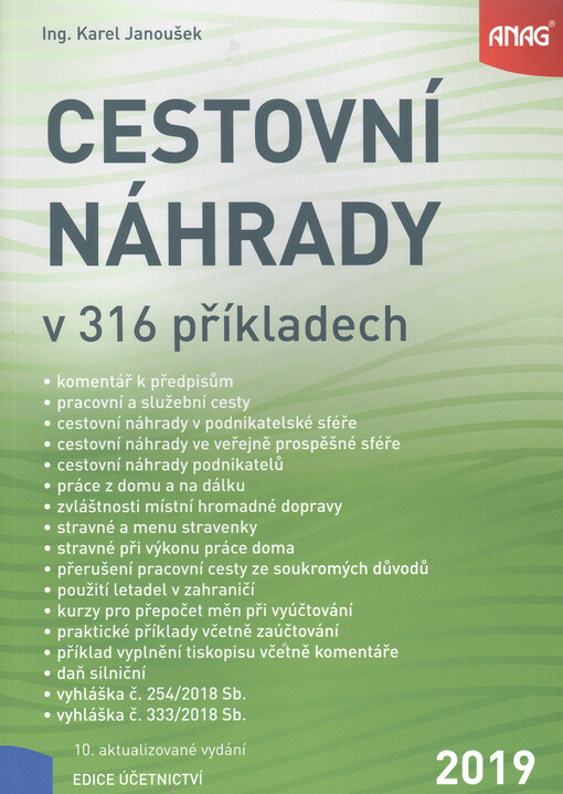 Cestovní náhrady v 316 příkladech 2019