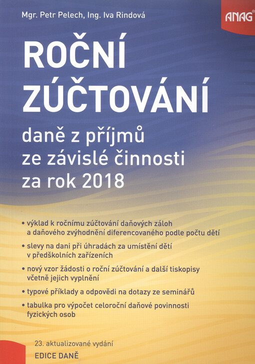 Roční zúčtování daně z příjmů ze závislé činnosti za rok 2018