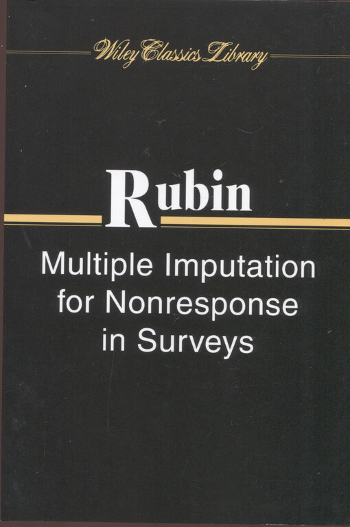 Multiple imputation for nonresponse in surveys