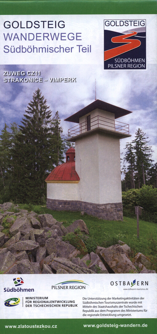 Goldsteig - Wanderwege, Südböhmischer Teil : Zuweg CZ11 Strakonice - Vimperk