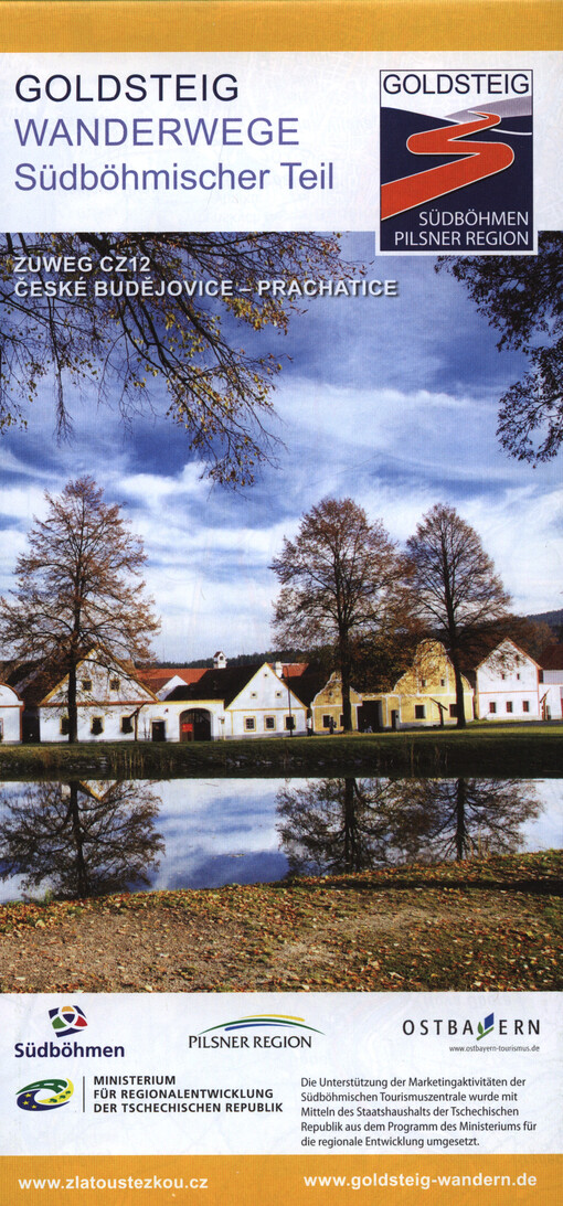 Goldsteig - Wanderwege, Südböhmischer Teil : Zuweg CZ12 České Budějovice - Prachatice