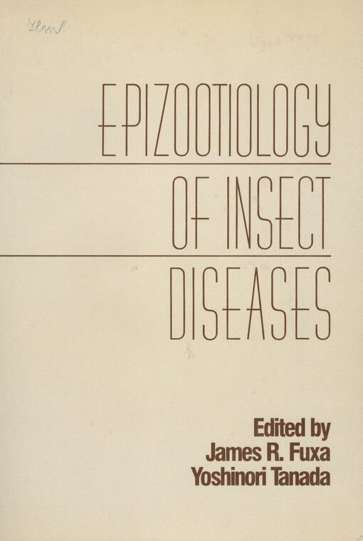 Epizootiology of insect diseases