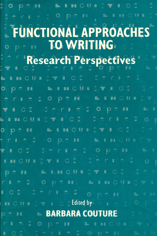 Functional approaches to writing research perspectives