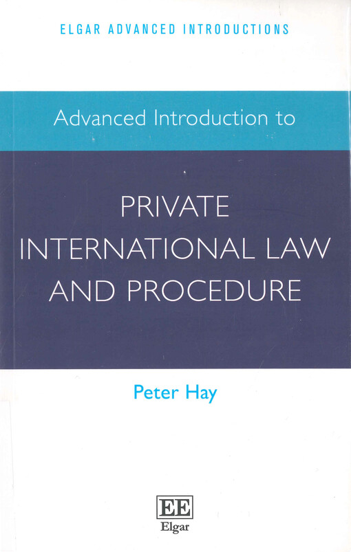 Advanced introduction to private international law and procedure