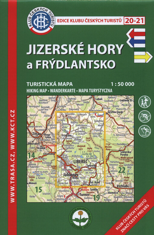 Jizerské hory a Frýdlantsko turistická mapa 1:50 000