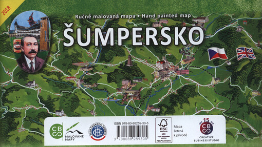Šumpersko : ručně malovaná mapa = hand painted map