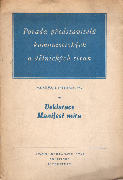 Porada představitelů komunistických a dělnických stran v Moskvě v listopadu 1957