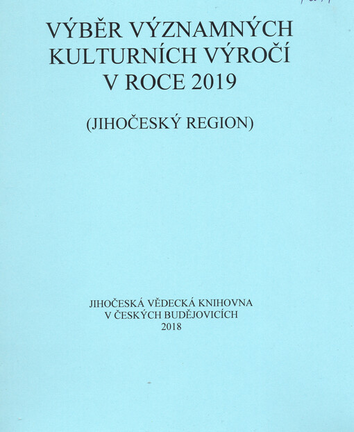 Výběr významných kulturních výročí v roce ...