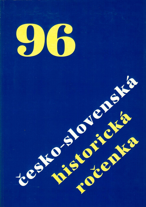 Česko-slovenská historická ročenka ...