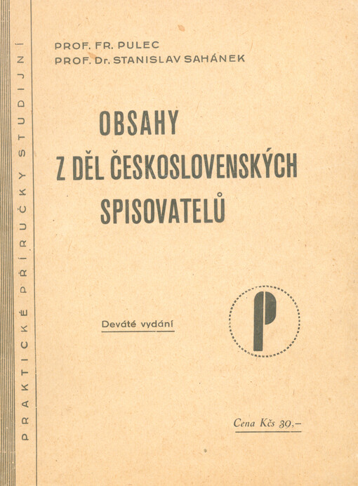 Obsahy z děl československých spisovatelů, 9. vyd.