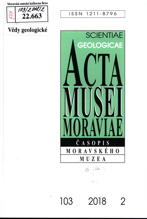 Acta Musei Moraviae. Scientiae geologicae
