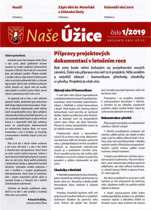 Naše Úžice : občasník obce Úžice