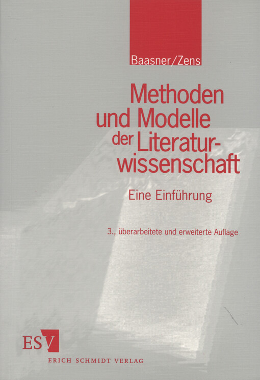 Methoden und Modelle der Literaturwissenschaft :eine Einführung