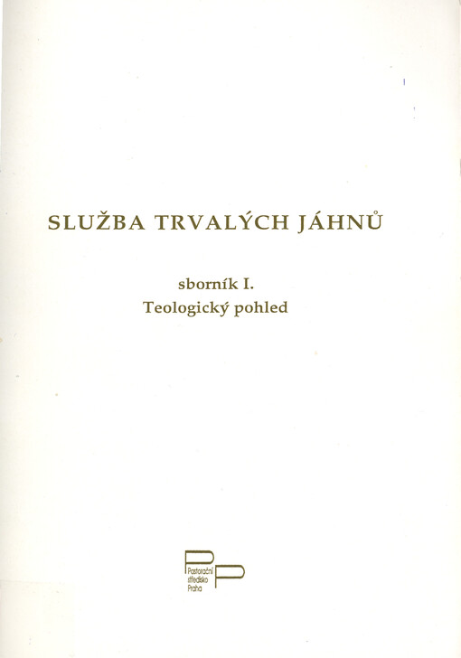 Služba trvalých jáhnů.Sborník I.,Teologický přehled