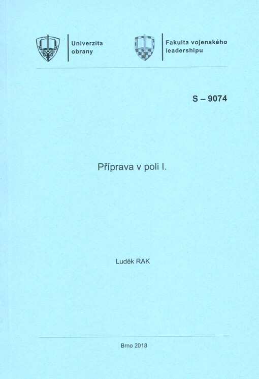 Příprava v poli I. : studijní pomůcka