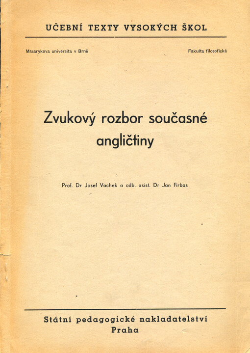 Zvukový rozbor současné angličtiny