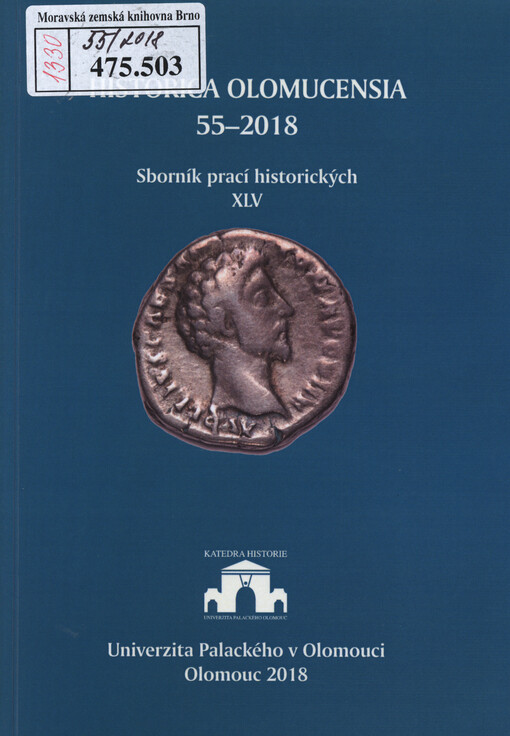 Historica Olomucensia. Sborník prací historických