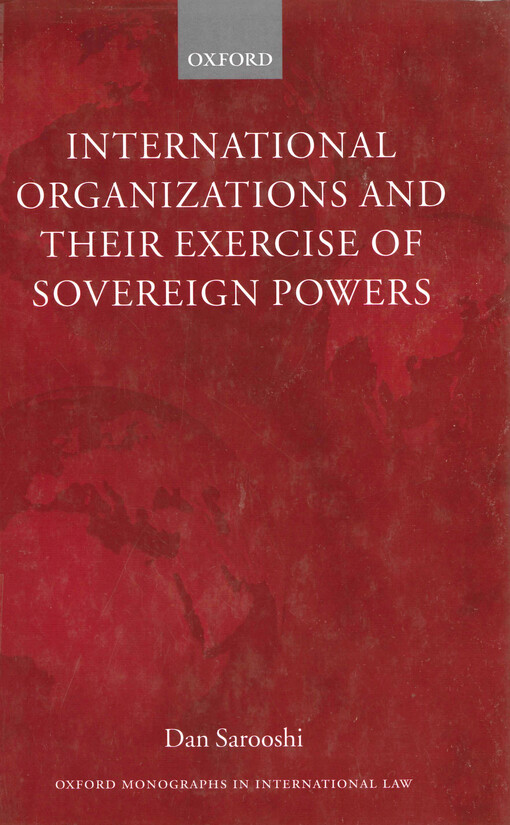 International organizations and their exercise of sovereign powers