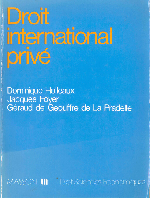 Droit international privé