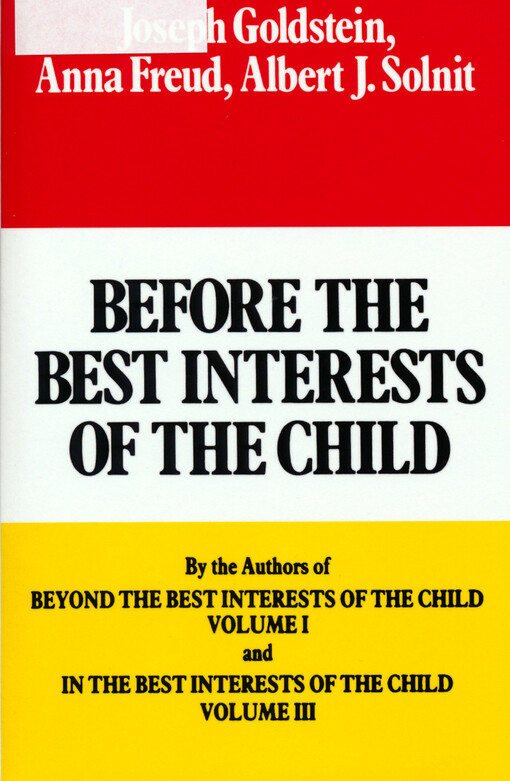Before the best interests of the child